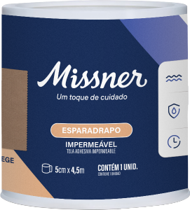Esparadapo Impermeável Missner 5 Cm X 4,5 M Bege