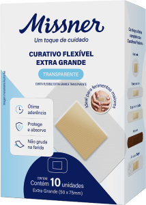 Curativo Missner Extra Grande Transparente 10 Unidades