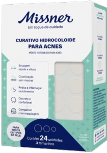 Curativo Hidrocoloide Missner Acnes 24 Unidades