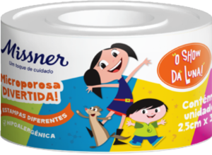 Fita Microporosa Missner Show Da Luna 2,5cm X 3,0m