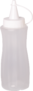 Bisnaga P/ Maionese Plástico 200ml (C5,5x L5,5x A17,5cm) Branca Tritec Ref 396