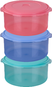 Pote Classic Redondo 2,5l Cores Sortidas Tritec Ref 5822