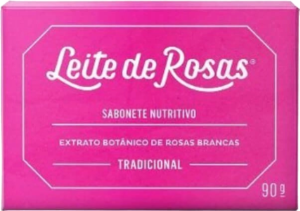Sabonete Barras Leite De Rosas Tradicional 90gr