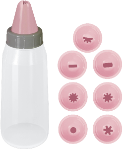 Decorador De Bolo C/8 Bicos 350ml Injetemp Ref 10.00