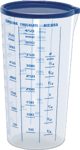 Copo Graduado C/ Tampa 500ml Injetemp Ref 10.84