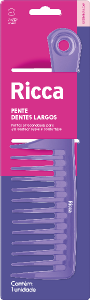 Pente P/ Cabelo Ricca Dentes Largos Color Ref 990