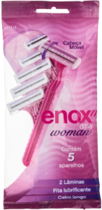 Aparelho De Barbear Enox Woman C/ 2 Lâminas Descartável 5 Unidades