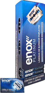 Lâminas De Barbear Enox Platinum Display Box  20 Cartuchos