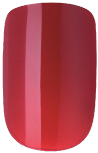 Unhas Ricca Coloridas Quadrado Curto  Autoadesivas Vermelho Bordô Ref 1845