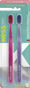 Escova Dental Kess Pro 6580 Extra Macia Cerdas Ultrafinas Alemãs Capa Protetora Cores Sortidas L2p1
