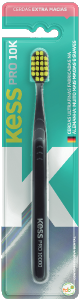 Escova Dental Kess Pro 10k Extra Macia Cerdas Ultrafinas Alemãs C/ Capa Protetora Cores Sortidas