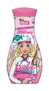 Condicionador Ricca Barbie Chef P/ Todos Tipos De Cabelos Fragrância De Baunilha 250ml
