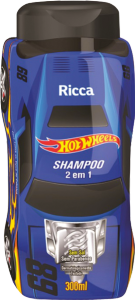 Shampoo Ricca Hot Wheels 2 Em 1 Turbinado 300  S/ Sal S/ Parabenos Infantil 300ml