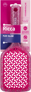 Escova P/ Cabelos Ricca Flex Glam Rosa Ref 2378