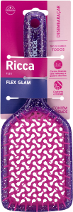Escova P/ Cabelos Ricca Flex Glam Roxa Ref 2379
