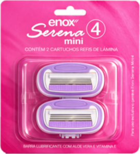 Cartuchos P/ Aparelho De Depilação Enox Serena Mini 4 2 Unidades