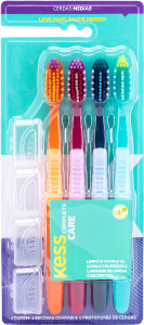 Escova Dental Kess Complete Care Média Sortidas 4 Unidades
