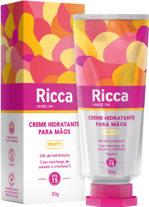 Creme Hidratante P/ Mãos Ricca Fruity  Fps 15 30g