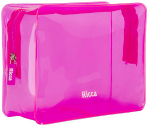 Necessaire Ricca Neon Media Rosa