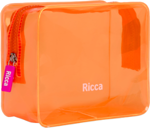 Necessaire Ricca Neon Pequeno Laranja