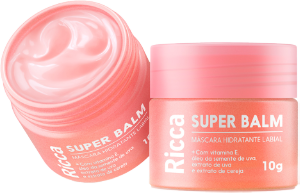 Máscara Hidratante Labial Ricca Super Balm C/ Vitamina E 10g
