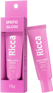 Hidratante Labial Ricca Efeito Gloss Tutti Frutti 10g