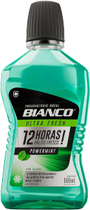 Enxaguante Bucal Bianco Ultra Fresh Powermint Sem Álcool 500ml