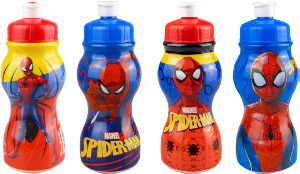 Garrafa Squeeze Sleeve Spiderman 250ml Cores Sortidas Plasduran Ref 470427