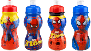 Garrafa Squeeze Sleeve Spiderman 450ml Cores Sortidas Plasduran Ref 470428