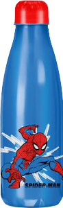 Garrafa Squeeze Paris Homem Aranha Pet 600ml Azul Plasduran Ref 470426/1