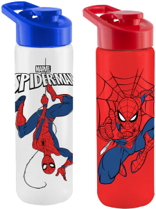 Garrafa Squeeze Spiderman 700ml Cores Sortidas Plasduran Ref 470309