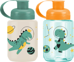 Garrafa Squeeze Pet Dinossouro 330ml Cores Sortidas Plasduran Ref 471058