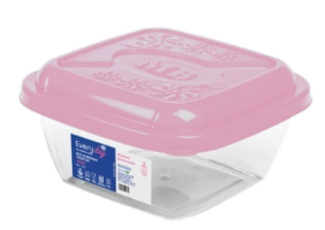 Caixa Organizadora Everyday Quadrada 400ml Cores Sortidas Plásticos Mb Ref 3714t