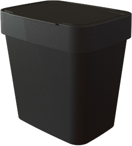 Lixeira P/ Pia Easy 2,5l Preta Plásticos Mb Ref 3767