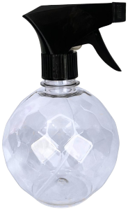 Pulverizador Diamond Redondo 500ml Transparente E Preto Plásticos Mb Ref 7044