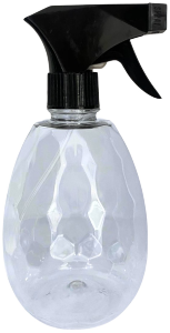 Pulverizador Diamond Oval 500ml Transparente E Preto Plásticos Mb Ref 7045