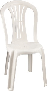 Cadeira Maxx Desenhada Especial (A1,42xc0,51xl0,44cm) Branca Plasnew Ref 1120