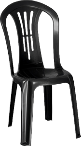 Cadeira Maxx Desenhada Especial (A1,42xc0,51xl0,44cm) Preta Plasnew Ref 1168
