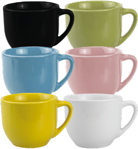 Xícara De Chá Paris S/ Pires 175ml Cores Sortidas 24 Unidades Porcelanas Lu Ref 035829v