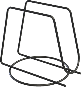 Porta Guardanapo Armado Em Aço Black Stolf Ref 685bl