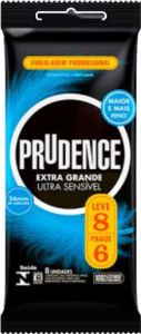 Preservativo Prudence Extra Grande Ultra Sensivel L8p6