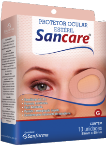 Protetor Ocular Sanfarma Sancare Estéril G(85mmx56mm) 10 Unidades