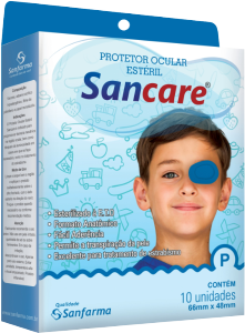 Protetor Ocular Estéril Sanfarma Sancare (62mmx48mm) Masculino 10 Unidades