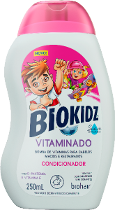 Condicionador Biokidz Vitaminado C/ D -Pantenol E Vitamina E 250ml