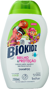 Shampoo Biokiz Brilho & Proteção C/ Extrato De Coco 250ml
