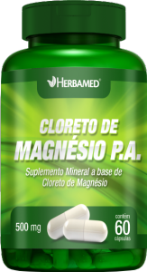 Cloreto De Magnésio P.A 500mg 60 Cápsulas Herbamed