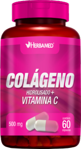 Colágeno Hidrolisado+Vitamina C 500mg 60 Cápsulas Herbamed