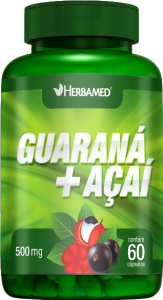 Guaraná+Açaí 500mg 60 Cápsulas Herbamed