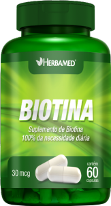 Biotina 30mcg 60 Cápsulas Herbamed