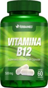 Vitamina B12 500mg 60 Cápsulas Herbamed